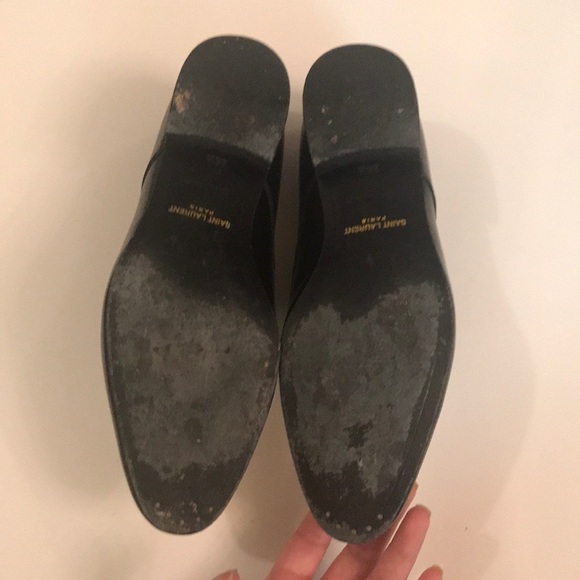 Saint Laurent derby black and white flat shoe - Picture 4 of 4